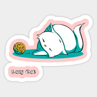 Lazy Cat (Playtime) Sticker